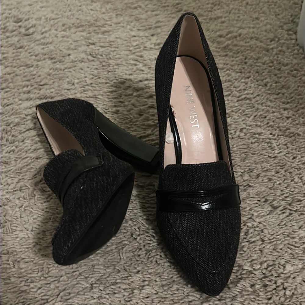 Nine West Black Loafers for Women